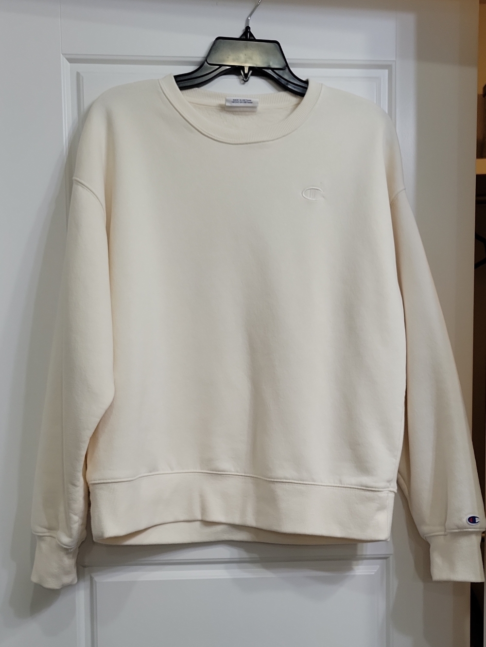 Champion Men's Crewneck Sweatshirt in Off-White